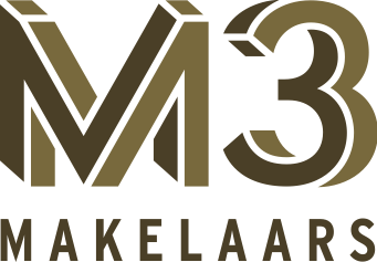 Logo van M3 makelaars Antwerpen